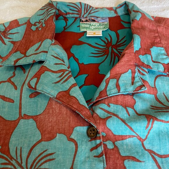 Vintage short-sleeved Hawaiian print shirt - Picture 8 of 10